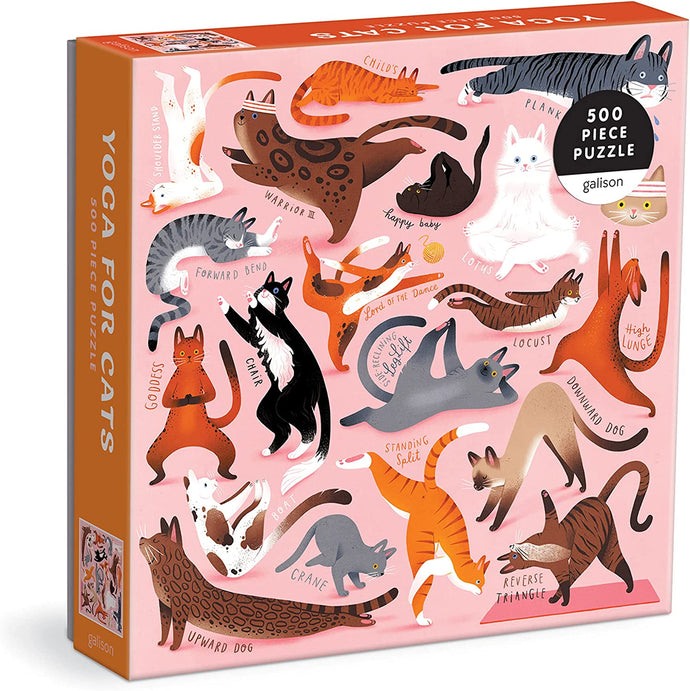 Puzzle Yoga para gatos (500 piezas)