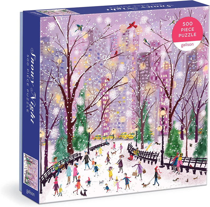 Puzzle Snowy night (500 piezas)