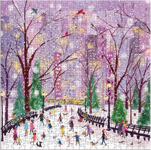 Cargar imagen en el visor de la galería, Puzzle Snowy night (500 piezas)
